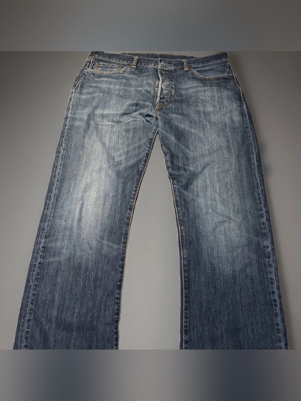 Y2K Levi's 501 XX Jeans Men's 38x36 Blue Straight Leg Button Fly Denim